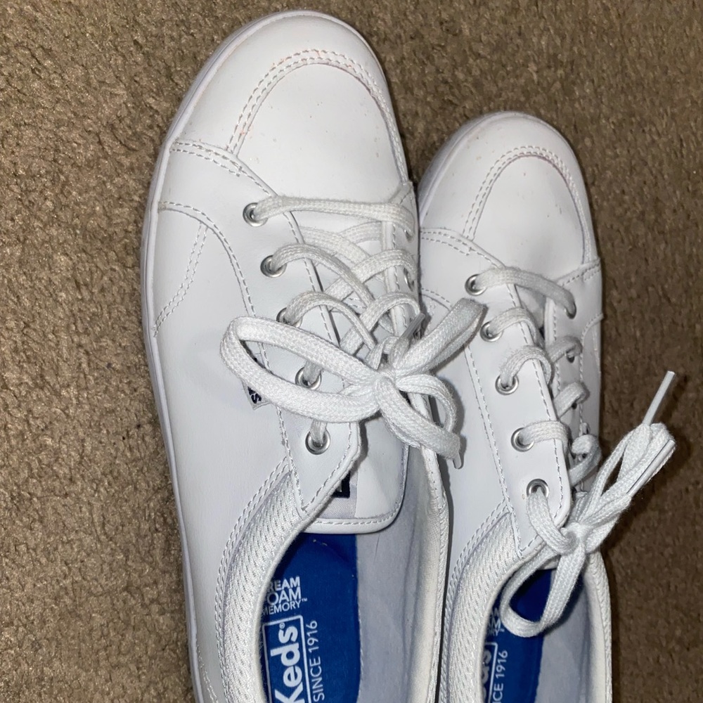 White leather Keds 8.5